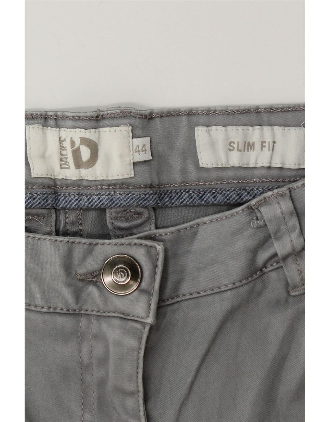 Spodnie damskie Dack's Slim Fit IT 44 Medium W28 L30 Szara bawełna