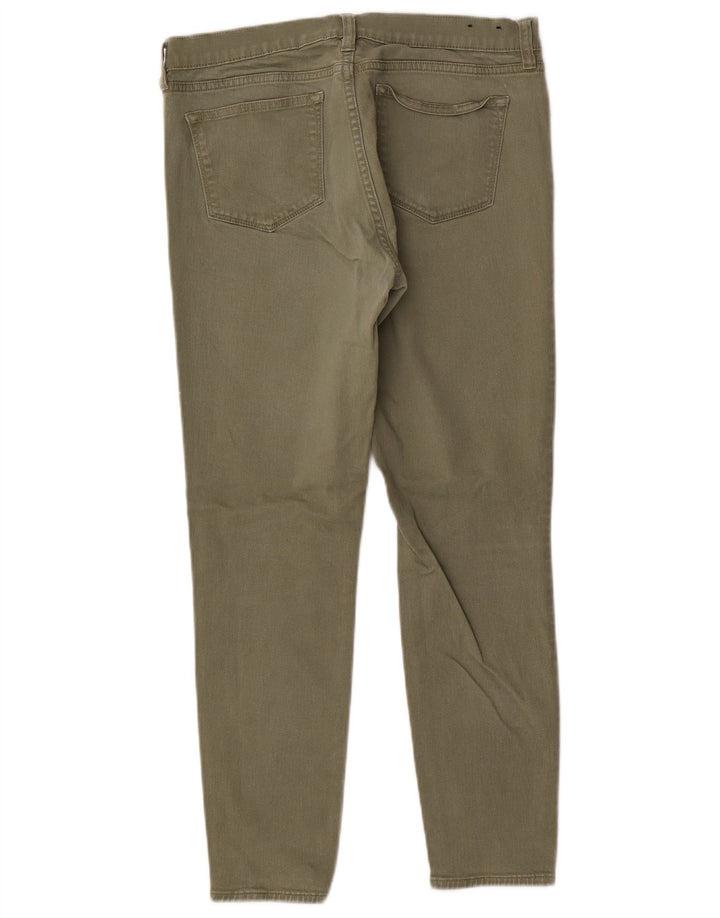 Damskie jeansy skinny J. Crew W29 L27, bawełna khaki