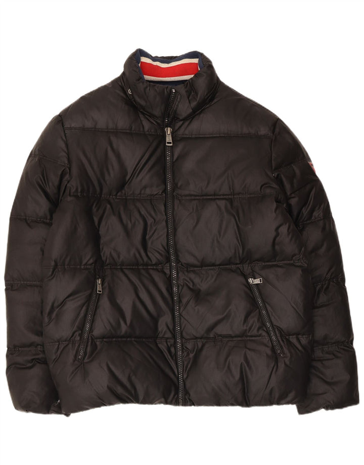 Męska ocieplana kurtka Guess UK 42 XL, czarna, poliestrowa