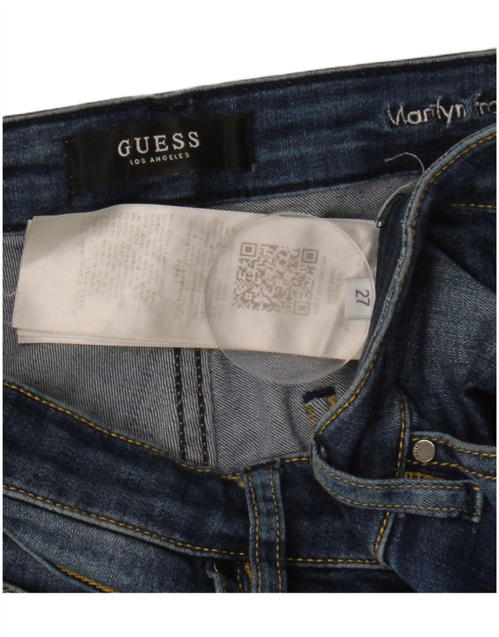 Damskie jeansy GUESS Marilyn Skinny W27 L28 Niebieska bawełna