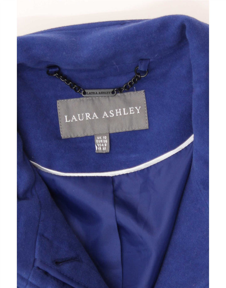 Płaszcz damski Laura Ashley UK 10 Small, niebieski, bawełniany