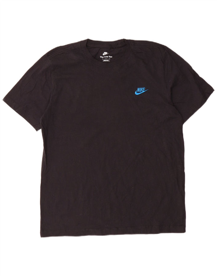 Męski T-shirt Nike, duży, czarny, bawełniany