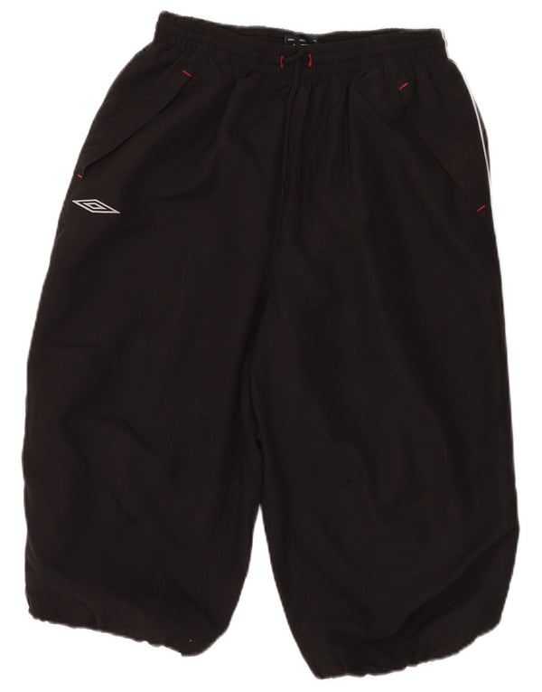 Męskie spodenki sportowe Umbro Graphic Bermudy, duże, czarne, poliestrowe