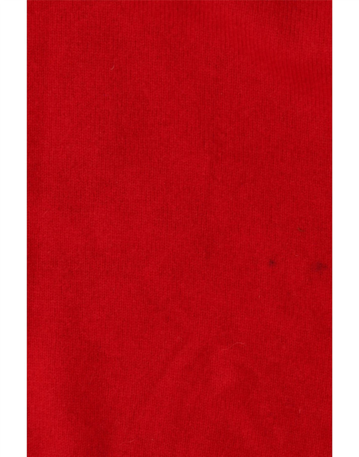 Męski sweter Pringle z graficznym wycięciem pod szyją XL, czerwona, nowa wełna