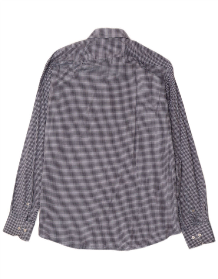 Męska koszula o regularnym kroju HUGO BOSS, rozmiar 42 16 1/2, duża niebieska kratka