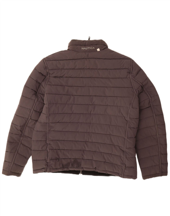 Męska dwustronna ocieplana kurtka NAUTICA UK 40, duża, czarna, poliestrowa