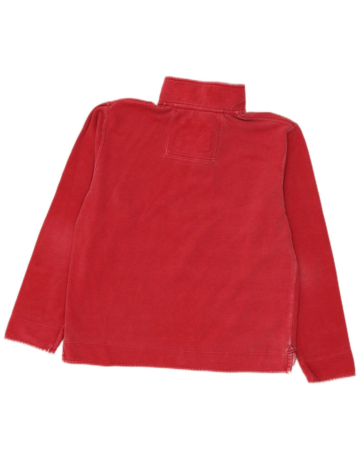 Crew Clothing Męska bluza z zamkiem błyskawicznym, średnio czerwona, bawełniana