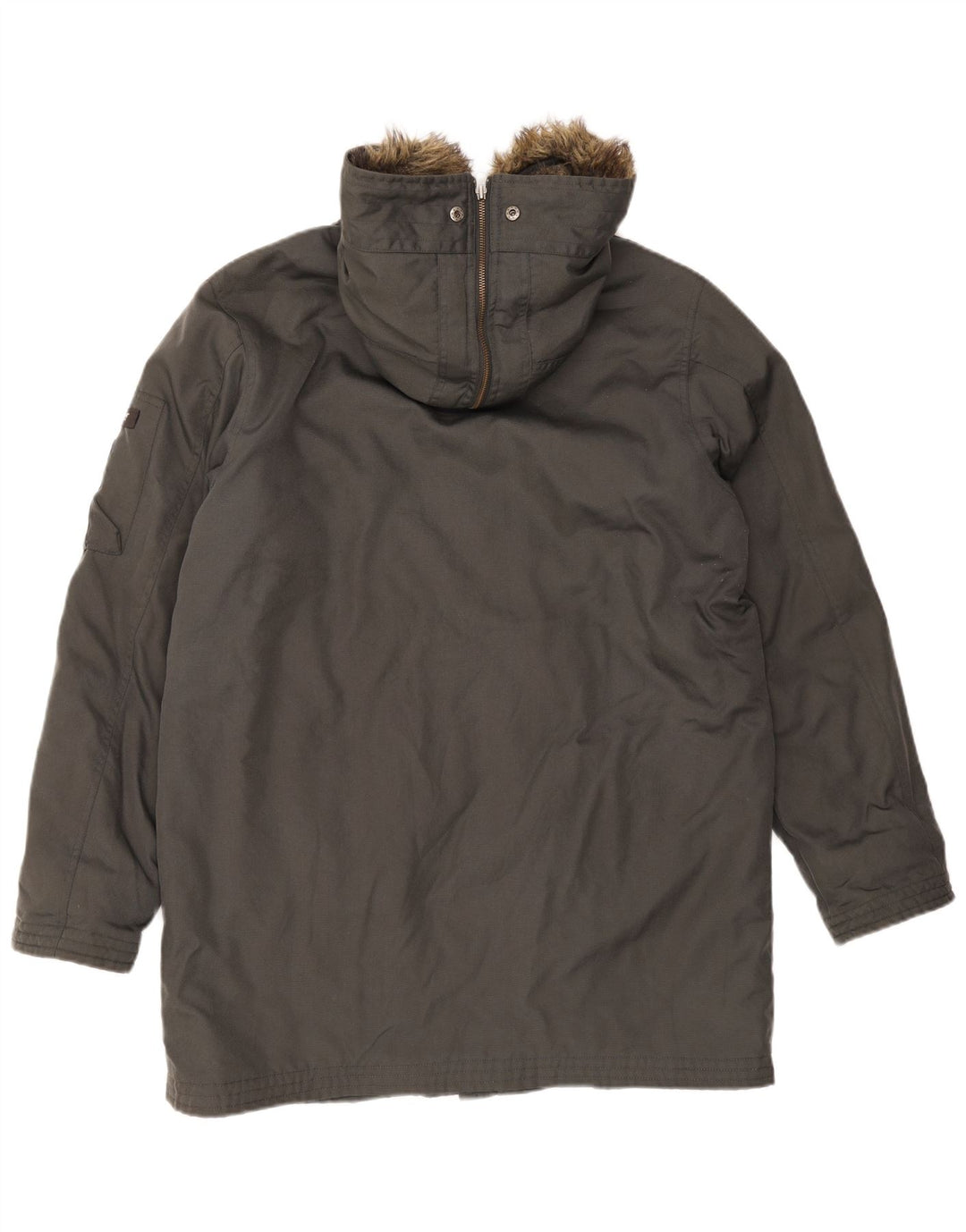 Męska kurtka parka z kapturem Woolrich UK 40, duża, szara