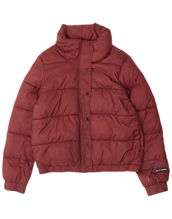 Damska ocieplana kurtka Dkny Graphic UK 14, średni bordowy poliester