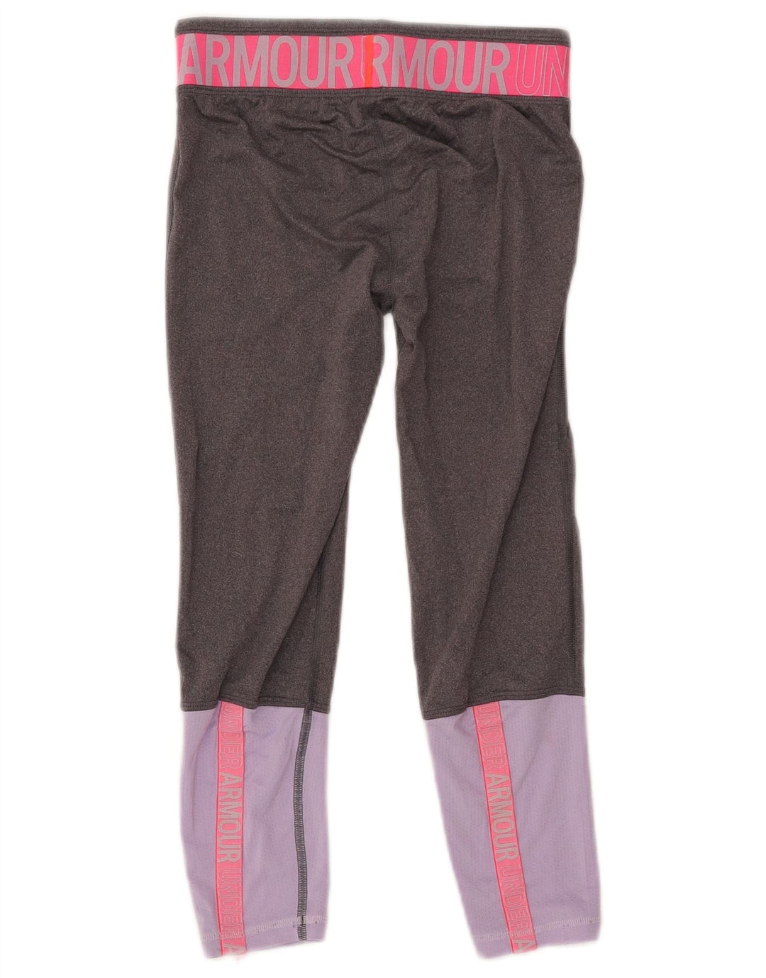Dziewczęce legginsy z grafiką Under Armour 9-10 lat, średnioszare, z blokami kolorów