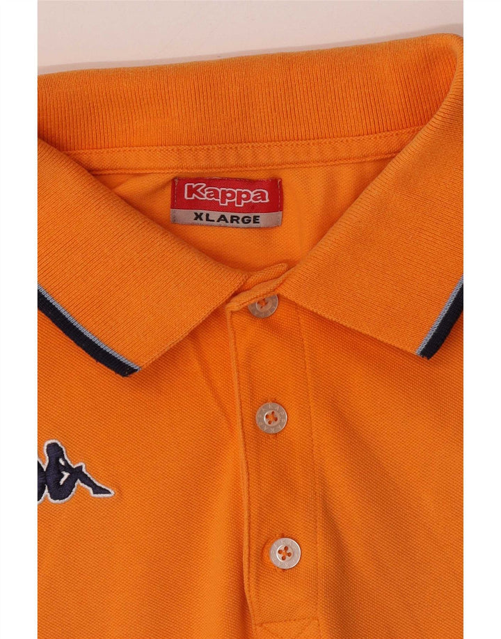 Męska koszulka polo Kappa XL Pomarańczowa