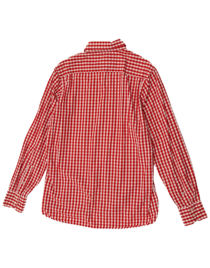 Koszula męska Tommy Hilfiger, bawełniana w średnią czerwoną kratkę