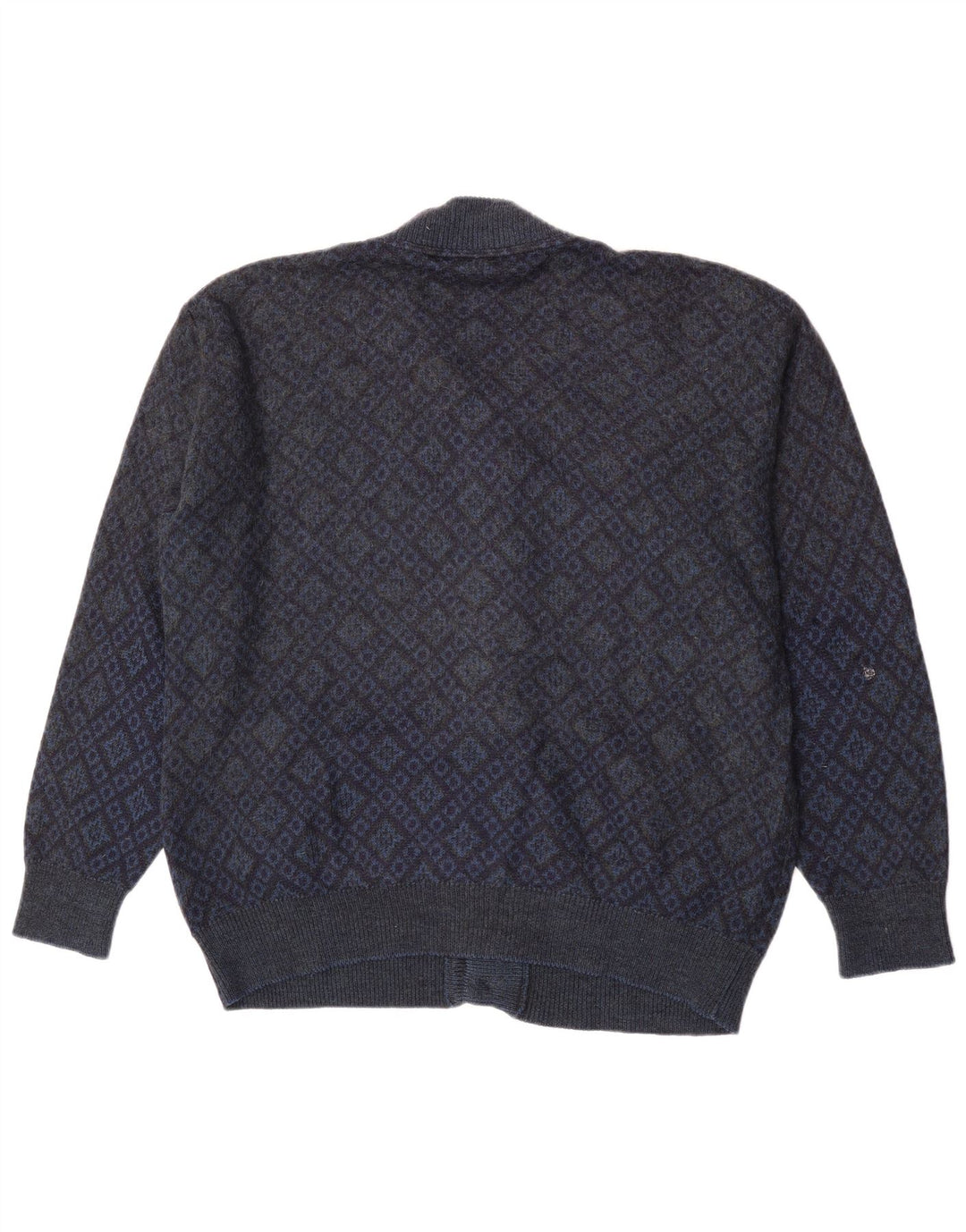 Męski sweter rozpinany Della Ciana IT 52 Duży granatowy Argyle/Diament