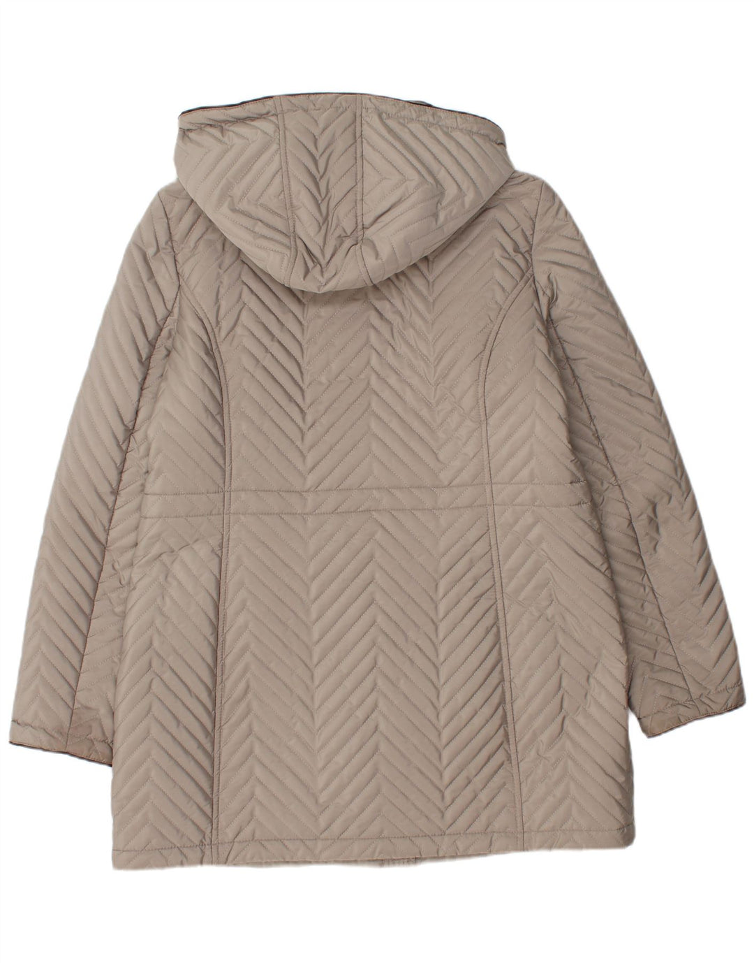 Damski pikowany płaszcz Dkny UK 16, duży, szary