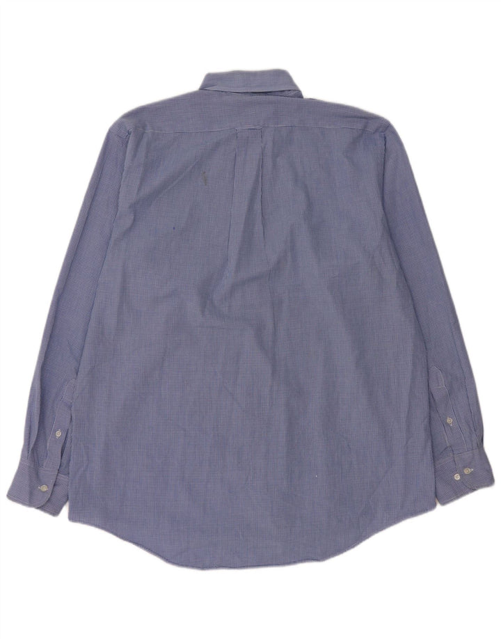 Koszula męska Izod, duża, niebieska, bawełniana w kratkę