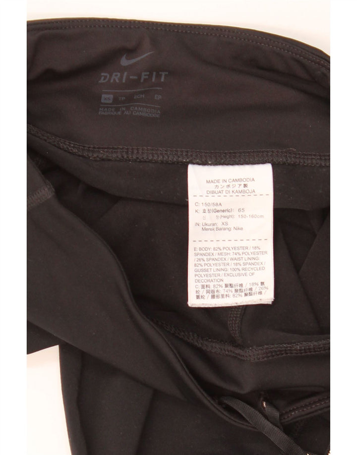Damskie legginsy Nike Dri Fit UK 6 XS, czarny poliester