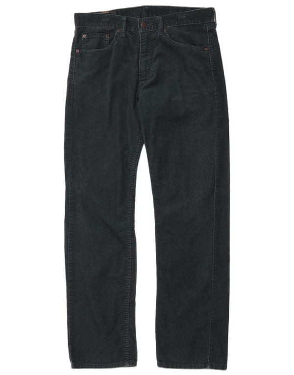 Męskie spodnie sztruksowe Levi's 505 Straight W32 L32 Zielona bawełna