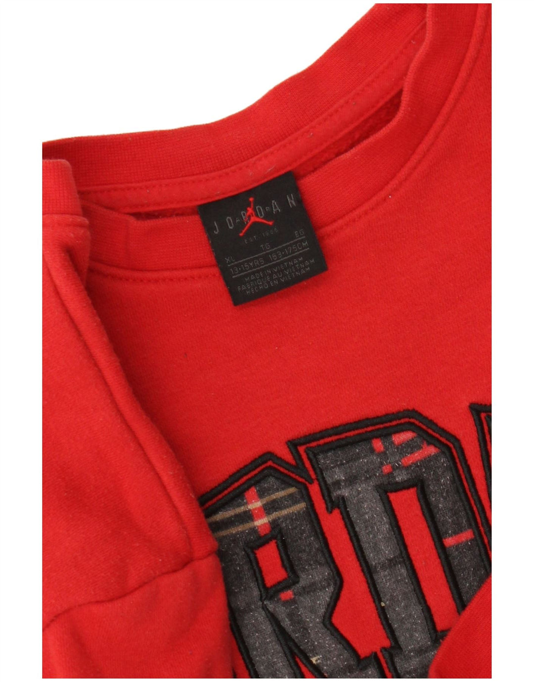 Chłopięcy sweter z grafiką Jordan 13-14 lat XL, czerwony