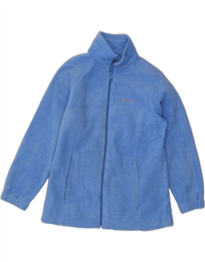 COLUMBIA Womens Fleece Jacket UK 16 Large Blue Polyester Vintage Columbia and Second-Hand Columbia from Messina Hembry 