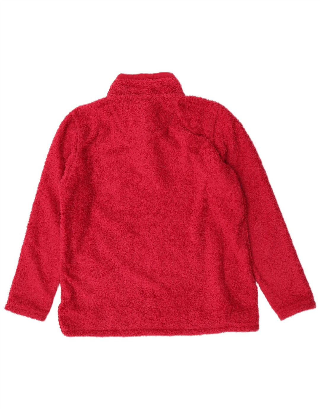 Crew Clothing Damski sweter polarowy z guzikami pod szyją, UK 14, duży, różowy poliester