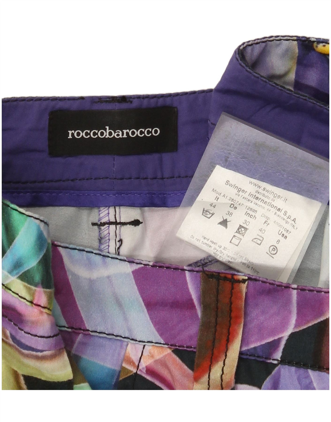 Spodnie damskie Roccobarocco Capri Chino IT 40 Small W32 L27 Wielokolorowe