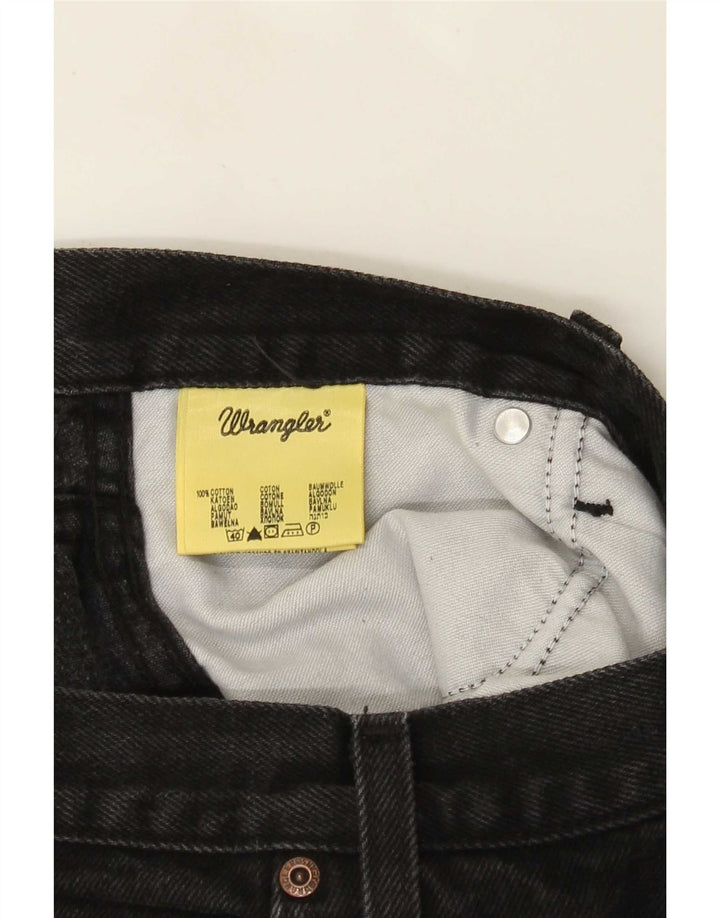 Męskie jeansy Bootcut Wrangler W34 L27, czarne, bawełniane