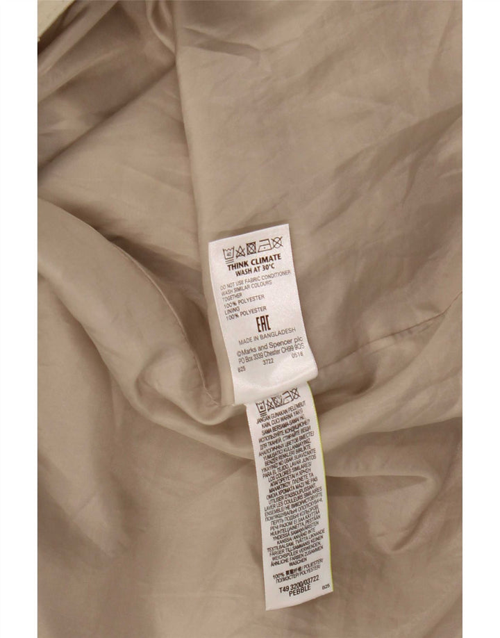 Marks & Spencer Damski trencz UK 20 2XL Beżowy poliester