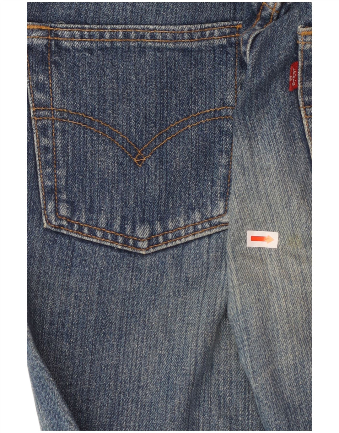 Damskie jeansy LEVI'S 501 Straight W37 L34 Niebieskie bawełniane