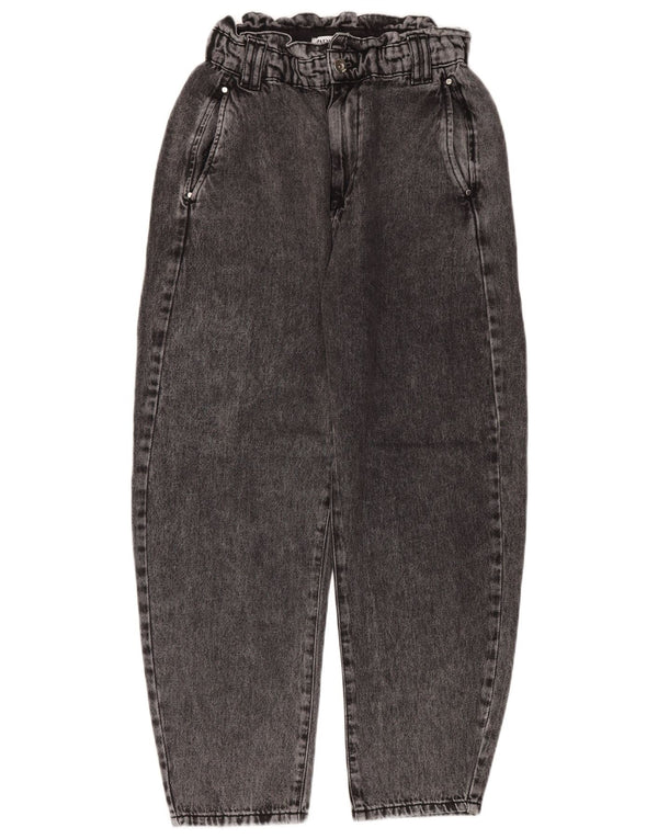 Damskie jeansy z wysokim stanem Zara EU 38 Small W28 L28 Czarna bawełna