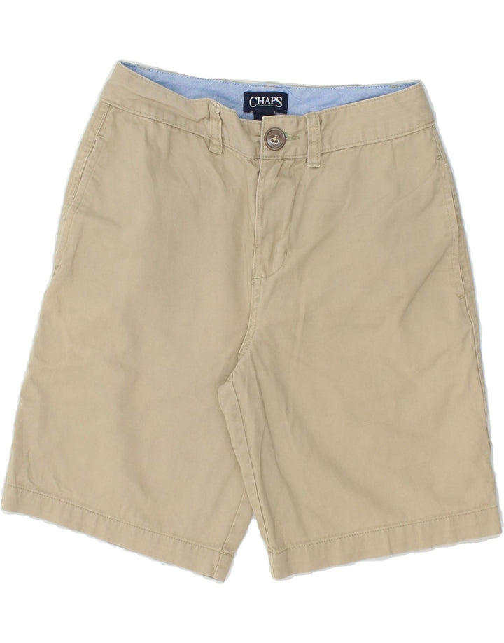 CHAPS Boys Chino Shorts 9-10 Years W24  Beige Cotton Vintage Chaps and Second-Hand Chaps from Messina Hembry 
