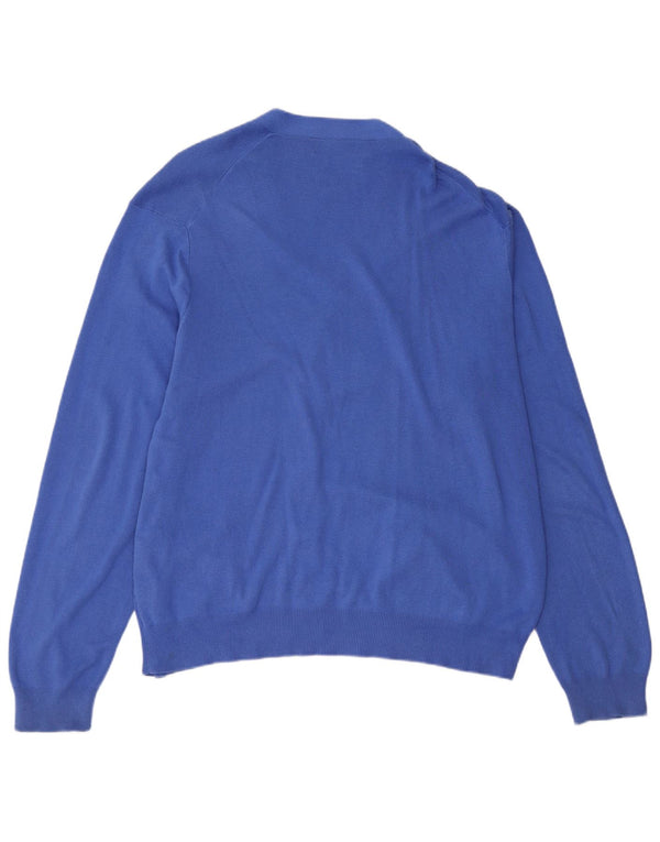 Polo Ralph Lauren Męski sweter rozpinany XL Niebieski, bawełniany