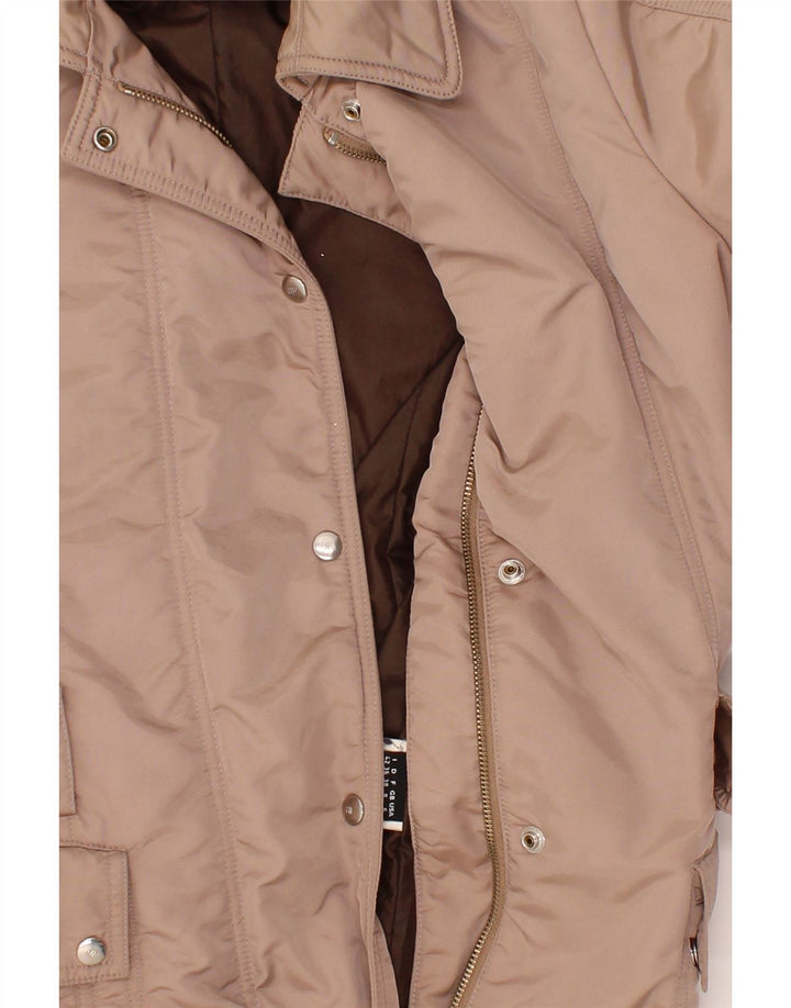 BELFE Womens Padded Coat UK 8 Small  Grey Vintage Belfe and Second-Hand Belfe from Messina Hembry 