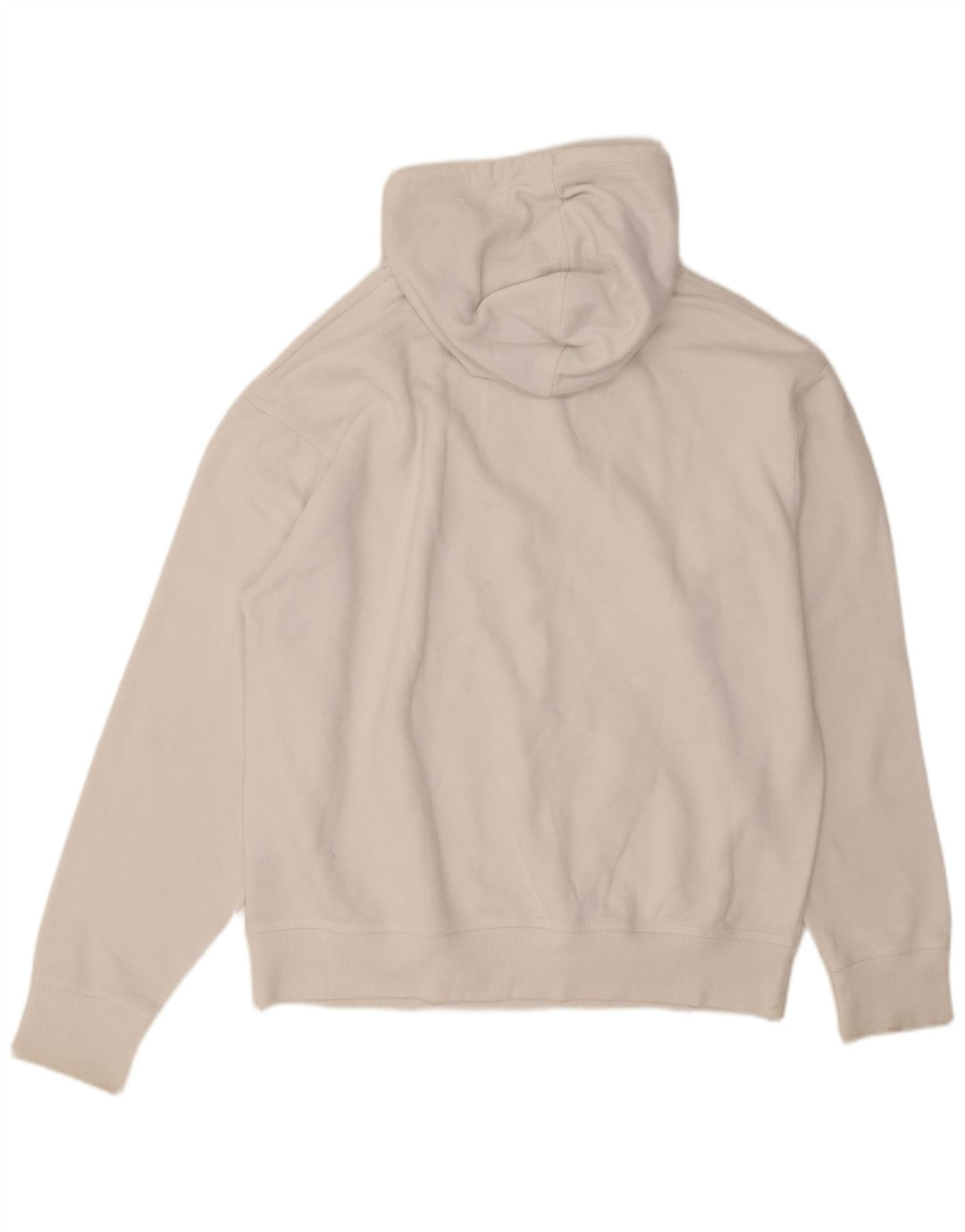 Męski sweter z kapturem i grafiką CHAMPION, duży, biały, bawełniany