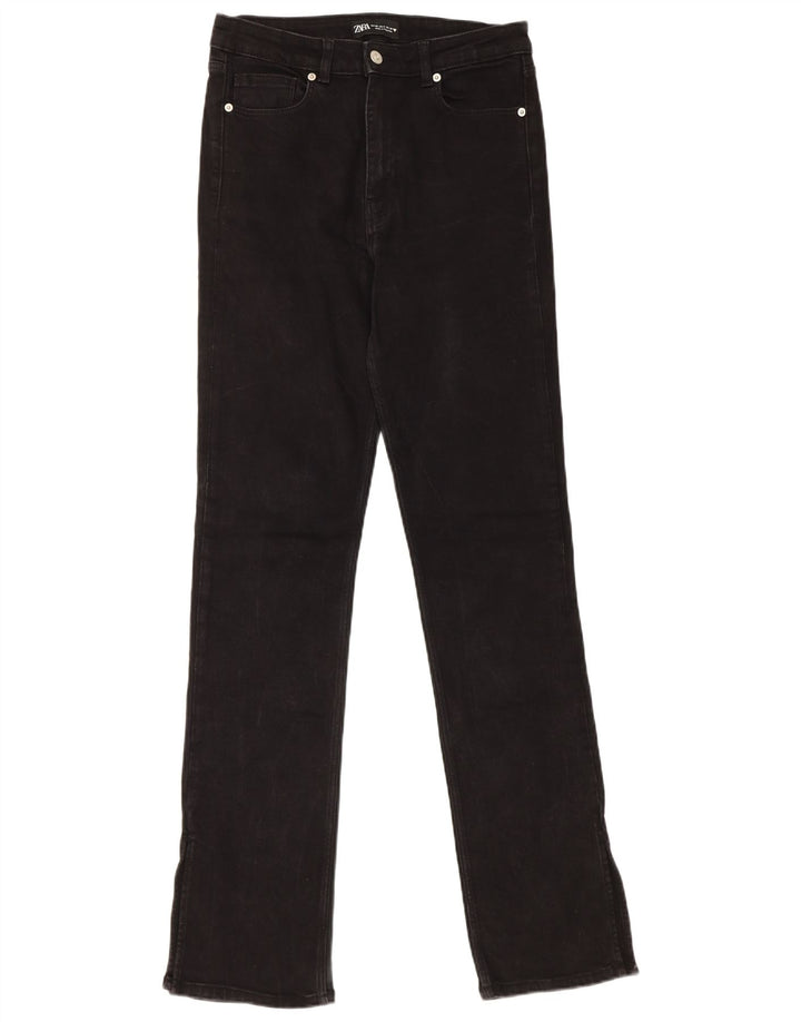 Damskie proste dżinsy Zara EU 40 Medium W30 L32 Czarna bawełna