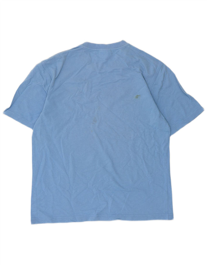 T-shirt męski Lacoste, rozmiar 4, średni niebieski, bawełniany