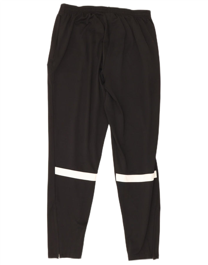 Męskie spodnie dresowe Nike Dri Fit, duży czarny poliester z blokami kolorów