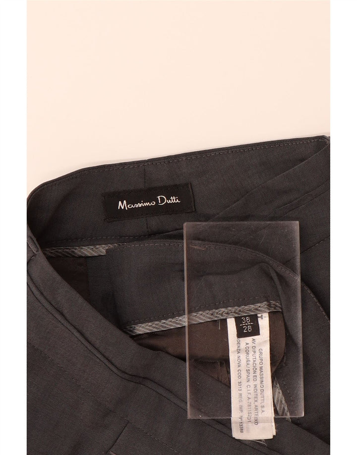 Spodnie damskie MASSIMO DUTTI EU 38 Small W28 L33 Szara wełna
