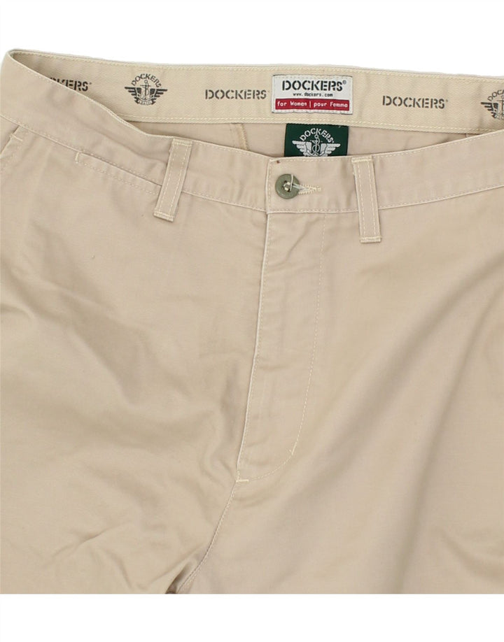 DOCKERS Womens Chino Shorts W32 Medium Beige Cotton Vintage Dockers and Second-Hand Dockers from Messina Hembry 