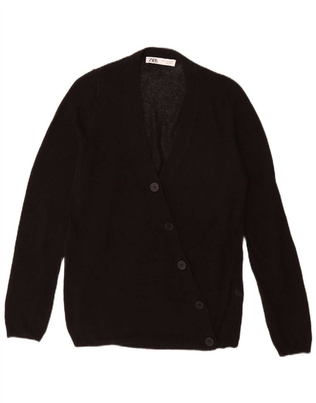 Sweter damski Zara Cardigan UK 10 Mały czarny akryl