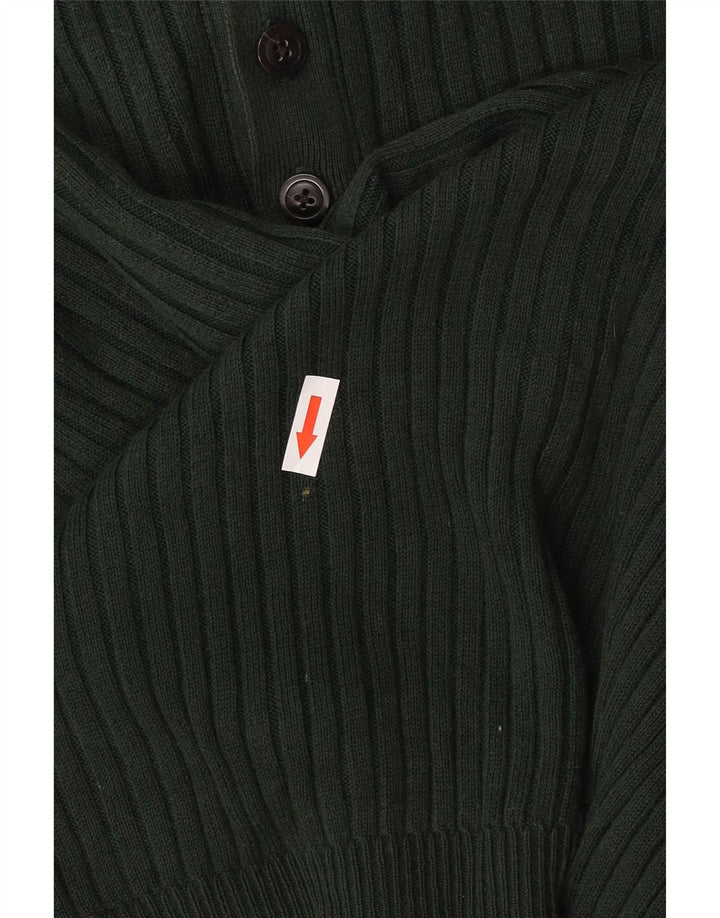 Męski sweter zapinany na guziki Nautica, duży, zielony, bawełniany