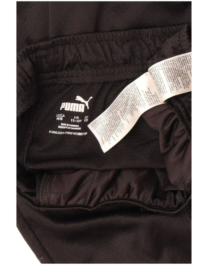 Chłopięce spodnie dresowe Puma AC Milan 11-12 lat, czarne, geometryczne