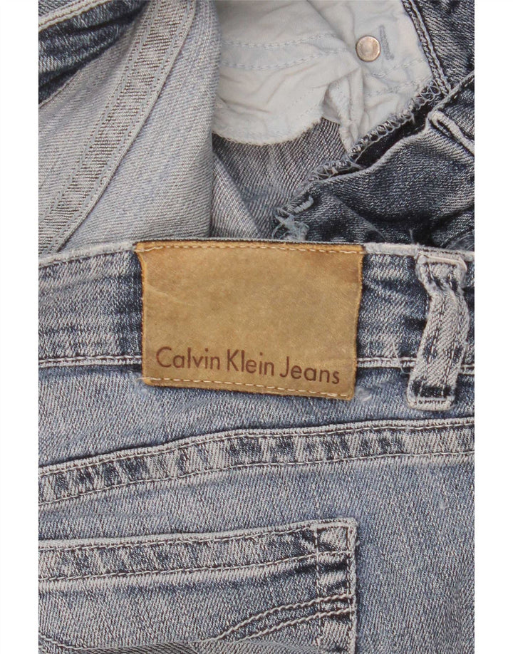 Damskie jeansy Calvin Klein Straight W30 L28 Niebieskie