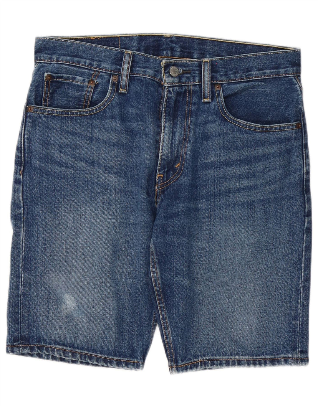 Męskie spodenki jeansowe LEVI'S 502 W30 Średnioniebieskie, bawełniane