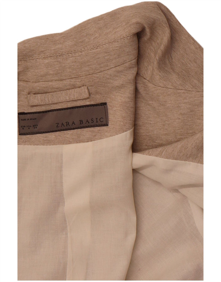 Damska marynarka ZARA zapinana na 1 guzik UK 12, średni brąz