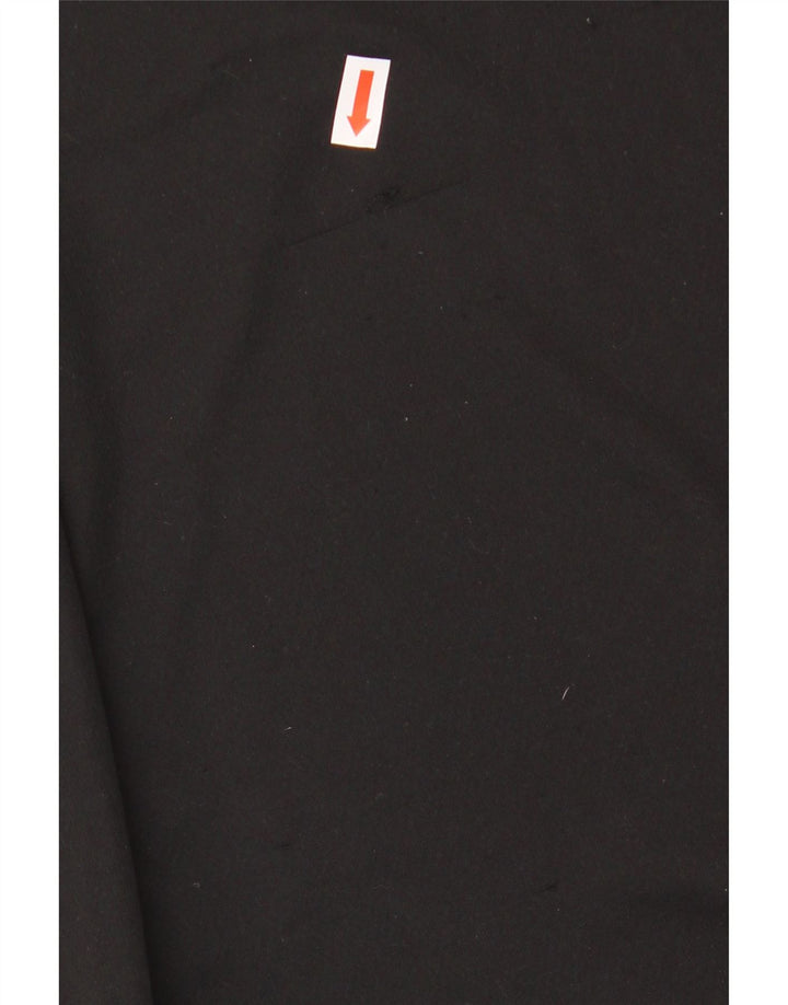 Chłopięcy T-shirt ADIDAS Climalite, 13-14 lat, czarny poliester z blokami kolorów