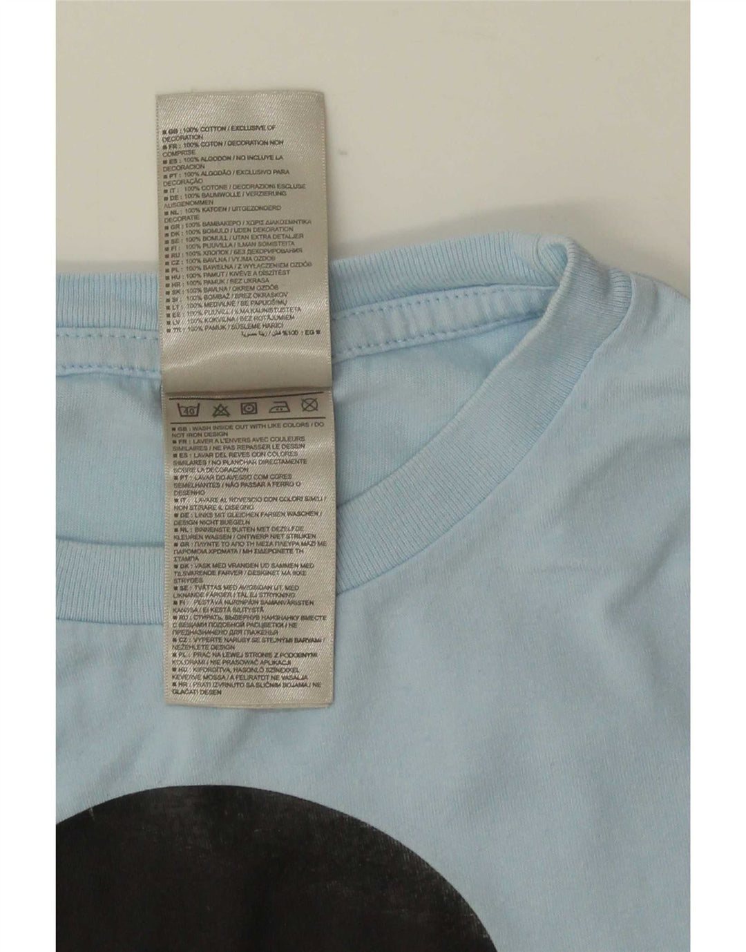 Męski T-shirt z grafiką Nike, średni niebieski, bawełniany