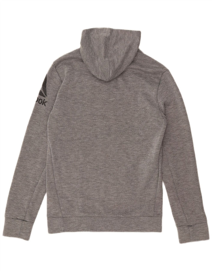 Męska bluza z kapturem Reebok z grafiką XS, szary poliester