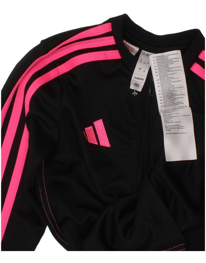 Dres dziewczęcy Adidas Aeroready z zamkiem błyskawicznym na szyi, 5-6 lat, czarny