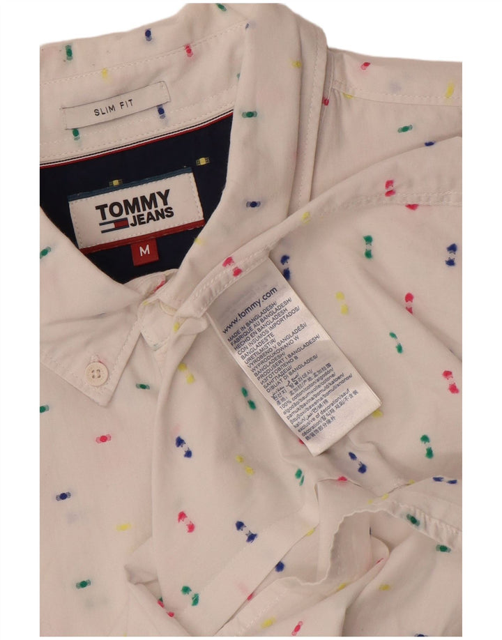 Męska koszula o dopasowanym kroju Tommy Hilfiger o średnim kroju, bawełniana w białe cętki