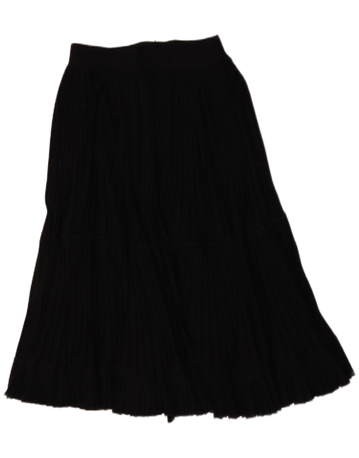 MONDI Womens Pleated Skirt EU 40 Medium W28  Black Cotton